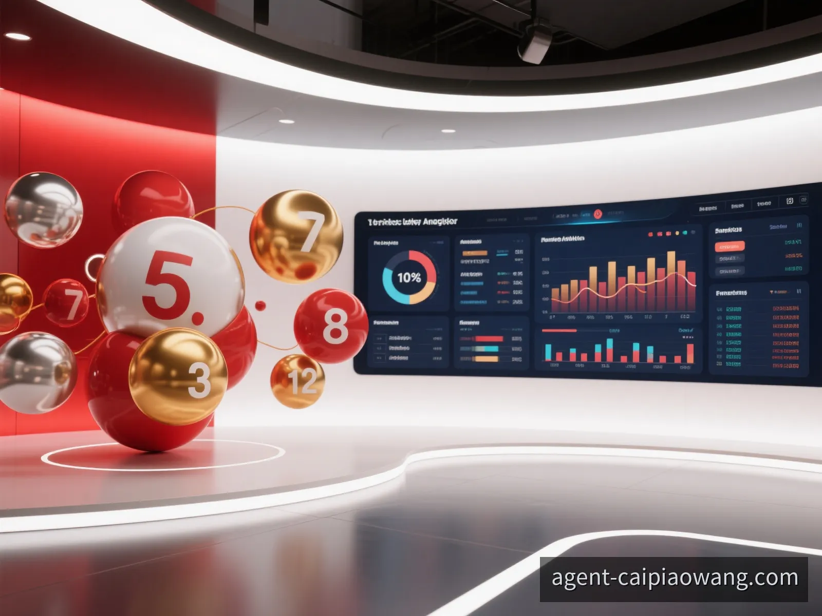 彩票号码数据分析与走势观察界面